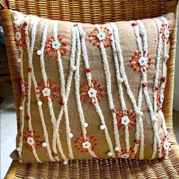 embellished throw pillows